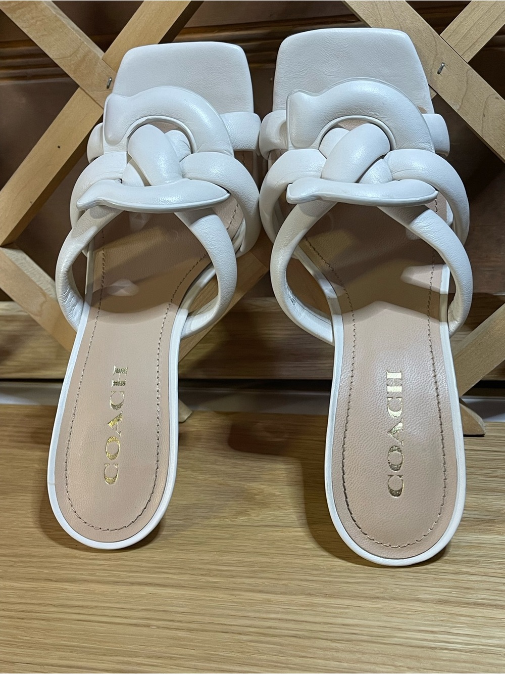 Coach “Kellie” VERO CUOIO “ 4” Stilettos Genuine Italian Leather Sz 10B - Picture 8 of 16
